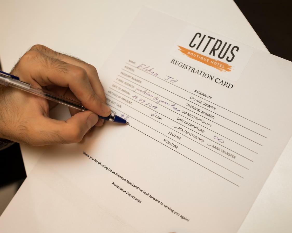 Citrus Boutique Hotel Baku Exterior foto